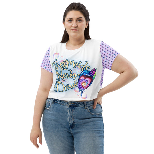 Mermaid's Never Drown Cropped Tee