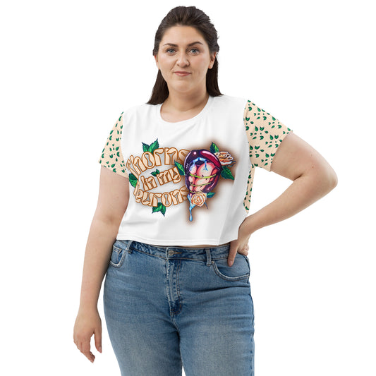 Thorns In My Neurons Crop Tee