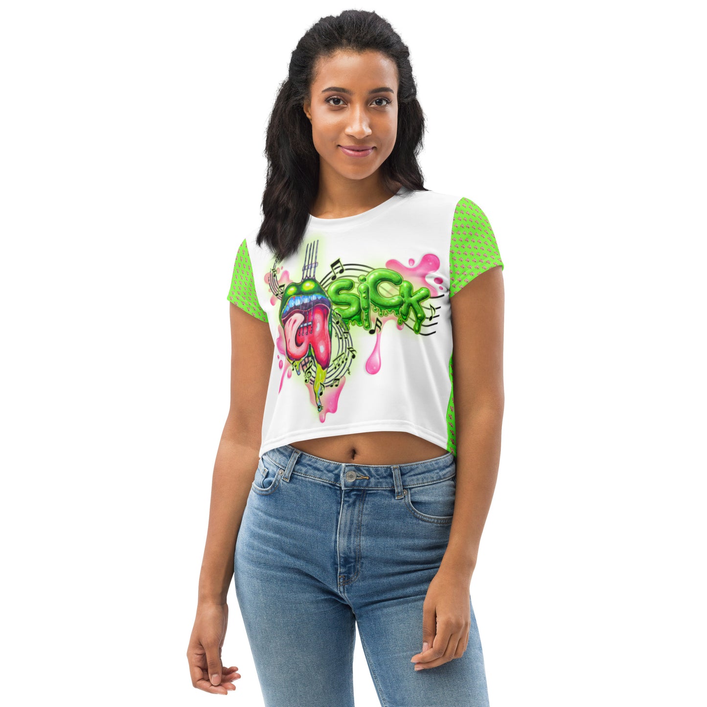 Sickening Riffs Crop Tee