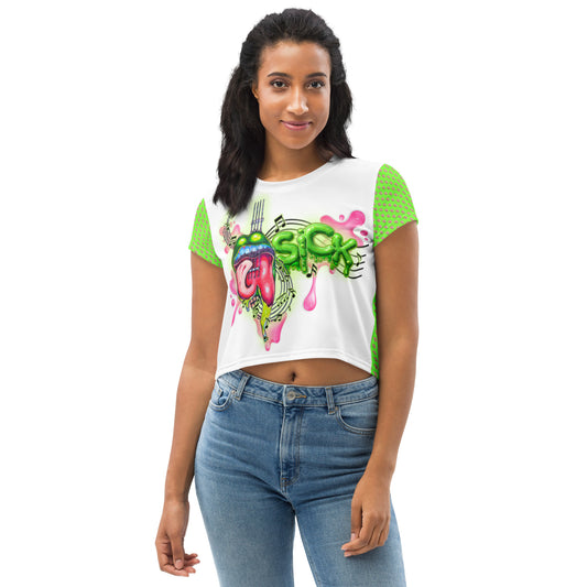 Sickening Riffs Crop Tee