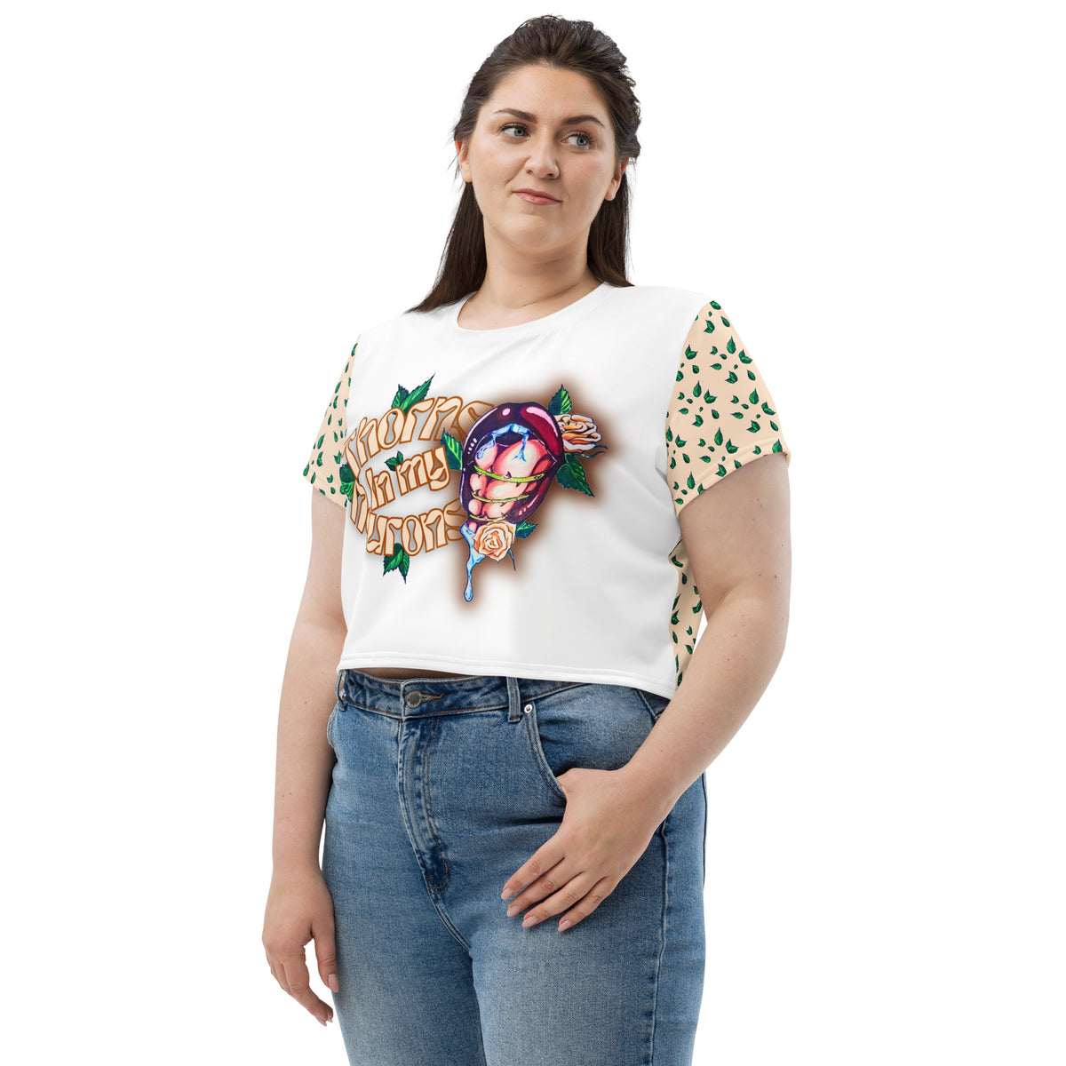 Thorns In My Neurons Crop Tee