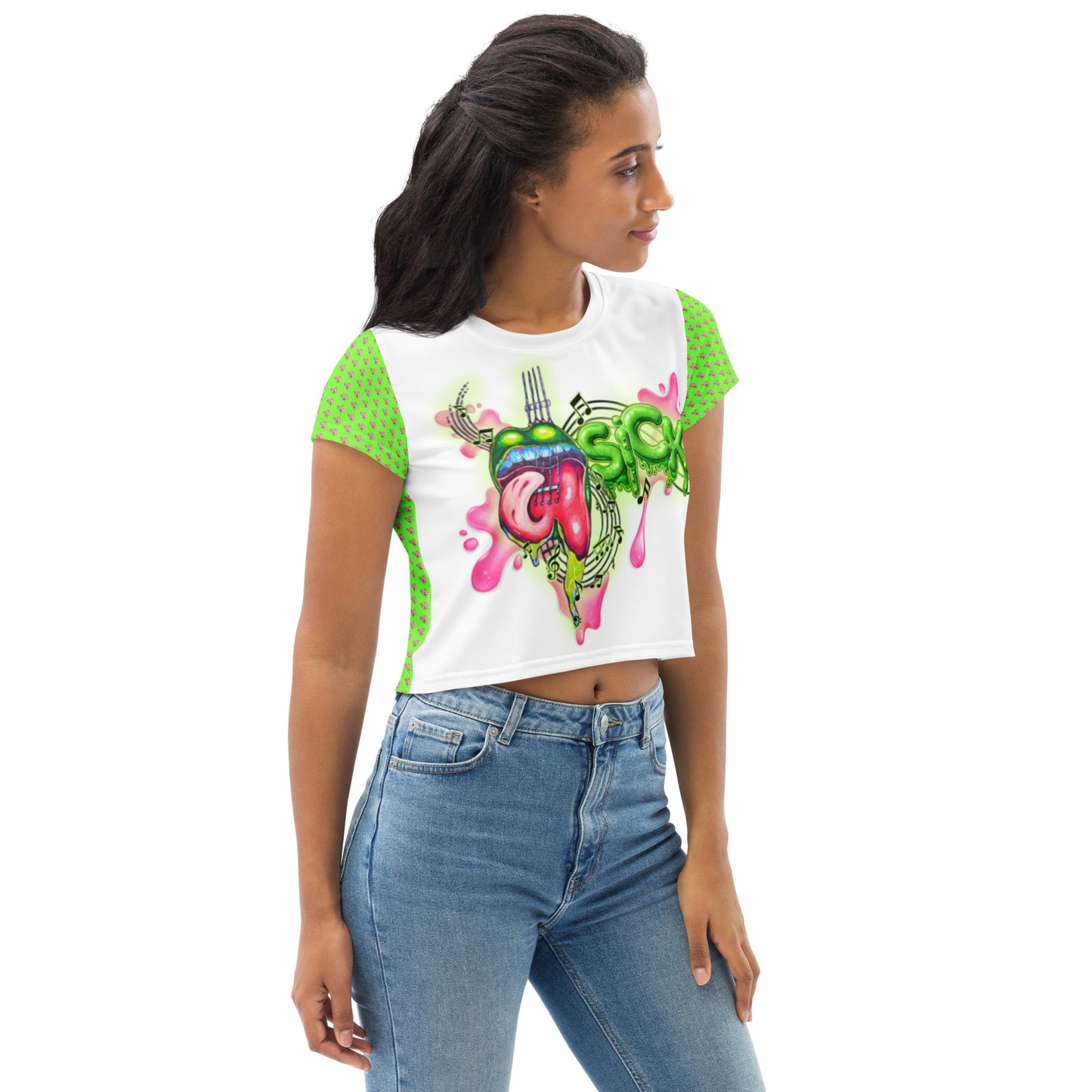 Sickening Riffs Crop Tee