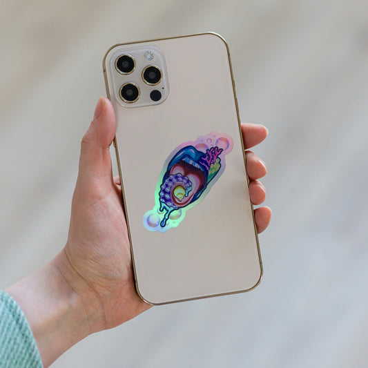 Drenched (Holo)- Just The Lips Sticker