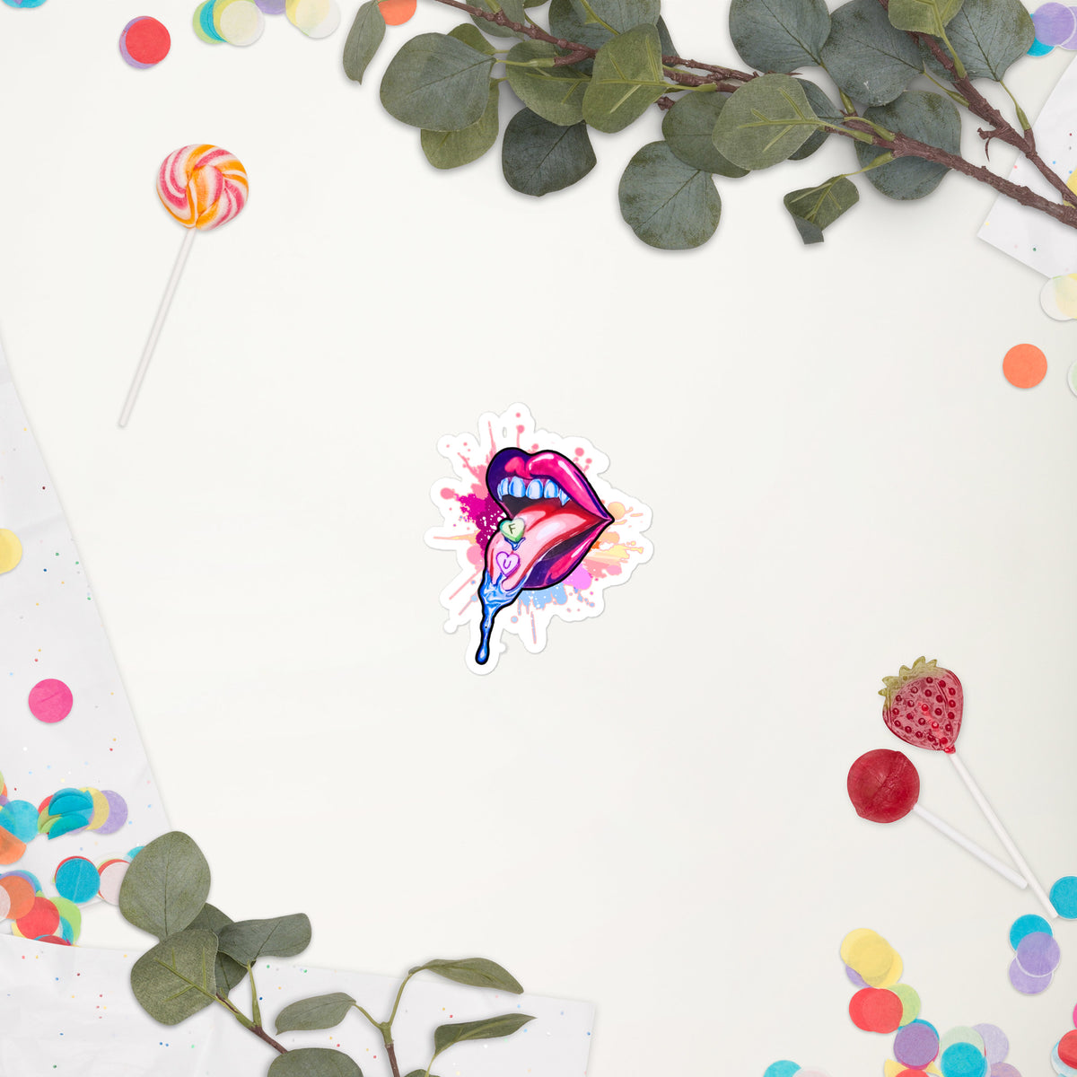 Sweet "FU" - Just The Lips Sticker