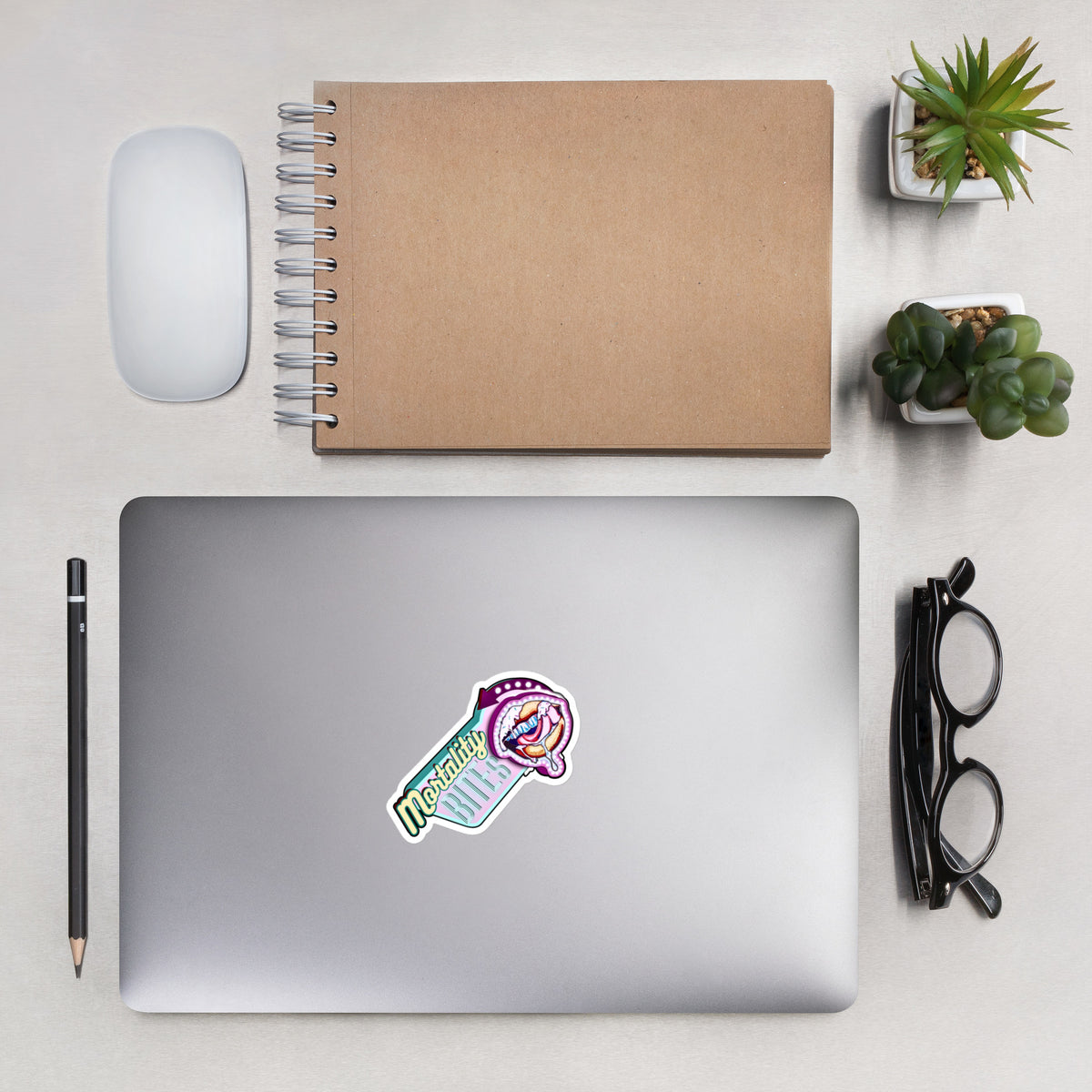 Mortality Bites Sticker