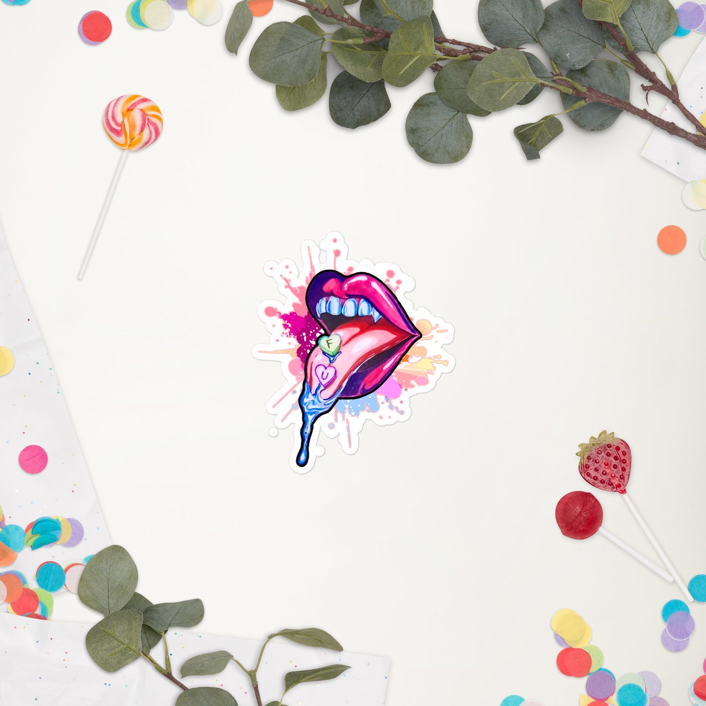 Sweet "FU" - Just The Lips Sticker