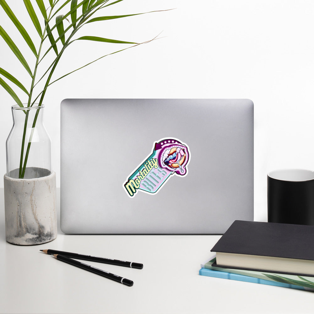 Mortality Bites Sticker